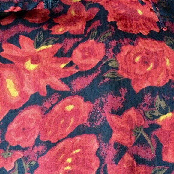 Soft Touch Vintage Y2K Semi Sheer Floral Dress Size S Fully Lined Bell Sleeve - Picture 7 of 8